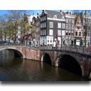 Left Image of Amsterdam Canal Photo Diptych